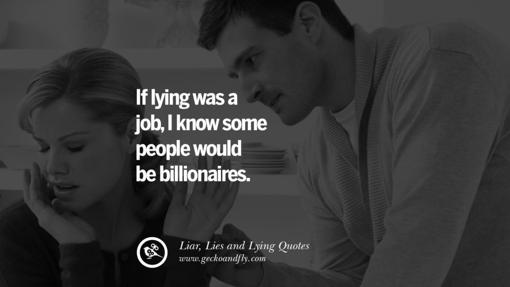 Quotes of lying